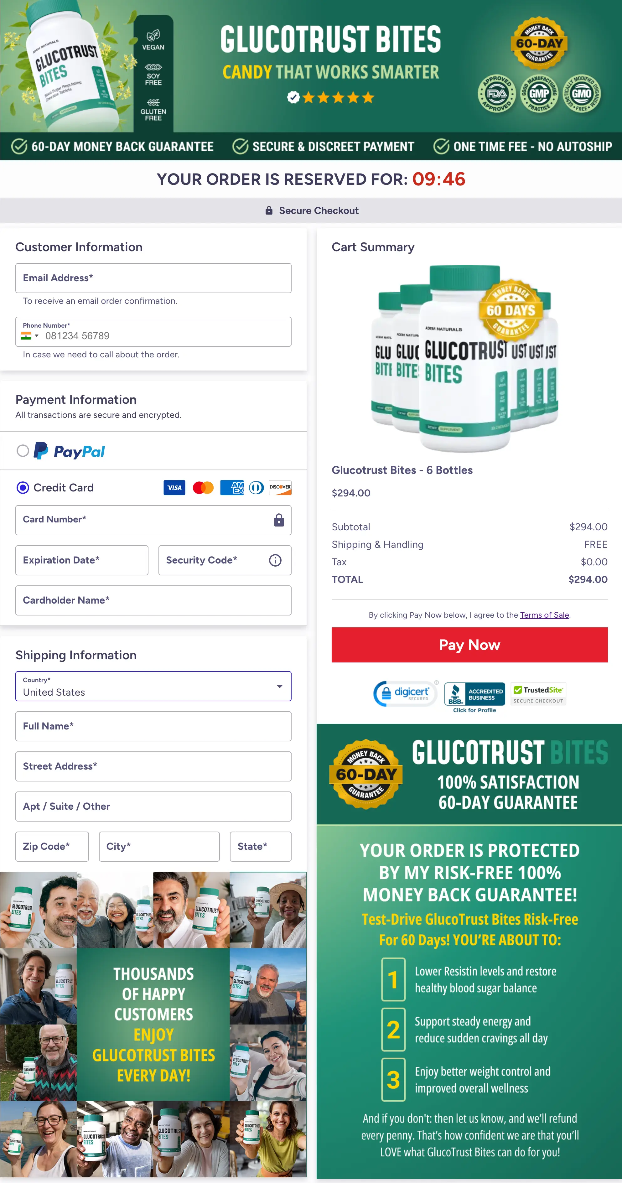 GlucoTrust Bites Order